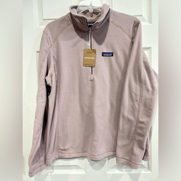 Patagonia Jackets & Blazers - Patagonia Women's XL Micro D 1/4 Zip Fleece Pullover Jacket Stingray Mauve NWT